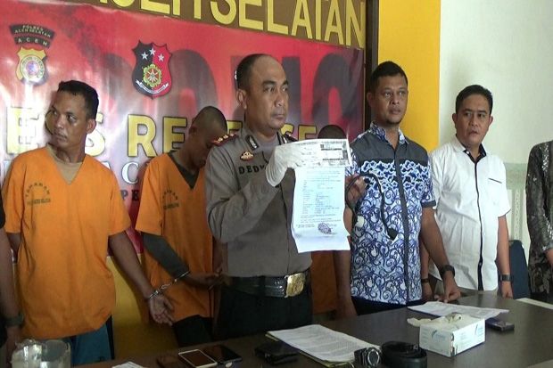 Polres Aceh Selatan Tangkap 4 Pelaku Sindikat Pencurian Mobil