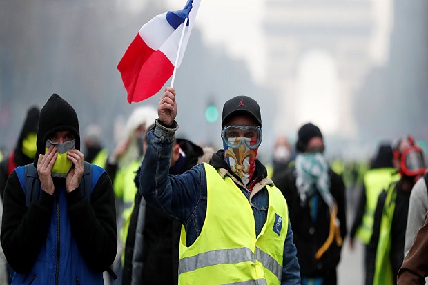 Prancis Selidiki Dugaan Keterlibatan Rusia Dalam Demo Rompi Kuning