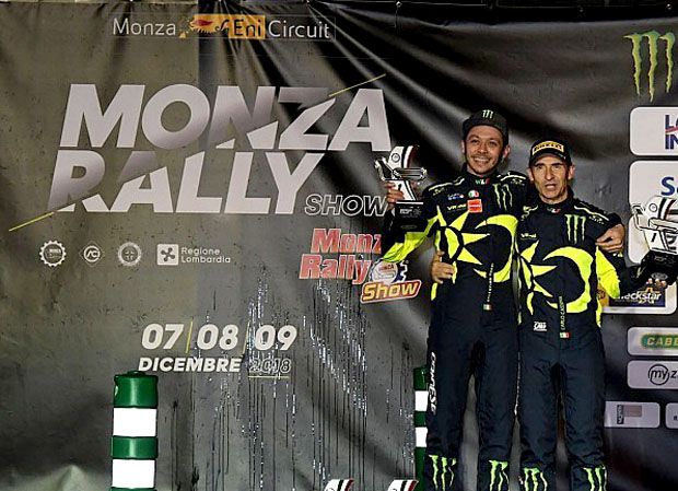 Valentino Rossi Ukir Kemenangan di Monza Rally Show