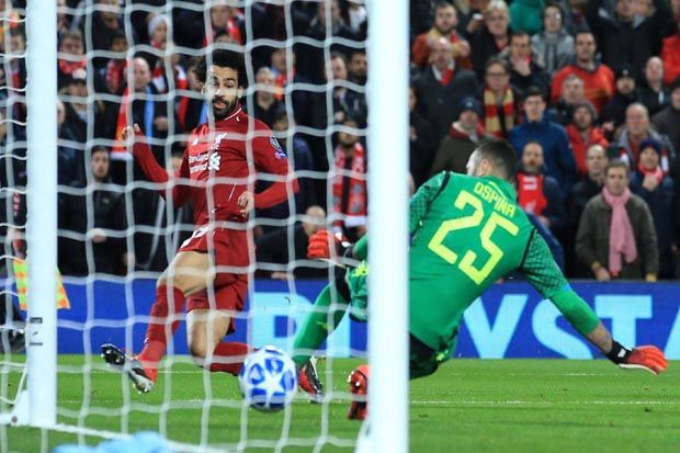 Salah Bawa Liverpool Unggul di Babak Pertama