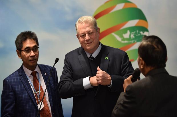 Al Gore di Paviliun Indonesia: Tingkatkan Penggunaan Energi Terbarukan