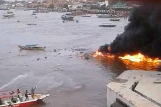 Kapal Jukung Meledak di Sungai Musi, 1 Orang Dinyatakan Hilang