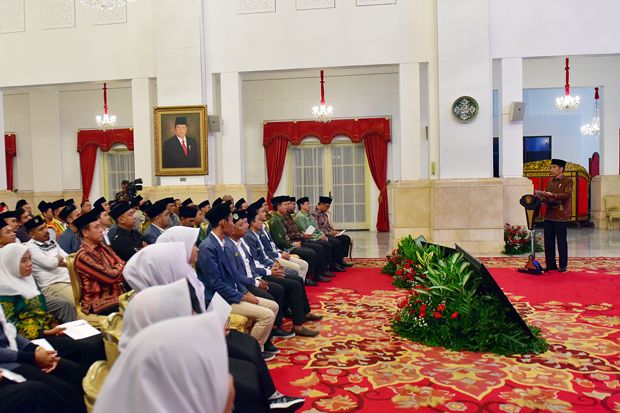 Jokowi Ajak Pelajar NU Bijak Bermedia Sosial