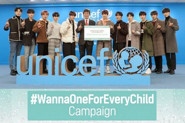 Gandeng UNICEF Korea, Wanna One  Sumbang Ribuan Selimut