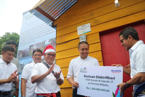 PLN Sambung Listrik Gratis di Daerah 3T Provinsi Maluku