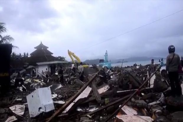 Digilas Tsunami Selat Sunda, 3 Desa di Lampung Selatan Porak-poranda