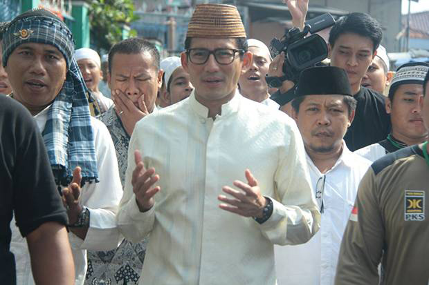 Awal 2019 Sandiaga Optimistis Imbangi Elektabilitas Jokowi di Sulsel
