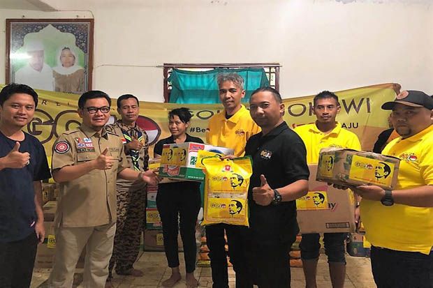 Bantuan untuk Korban Tsunami Banten Disalurkan Relawan Gojo