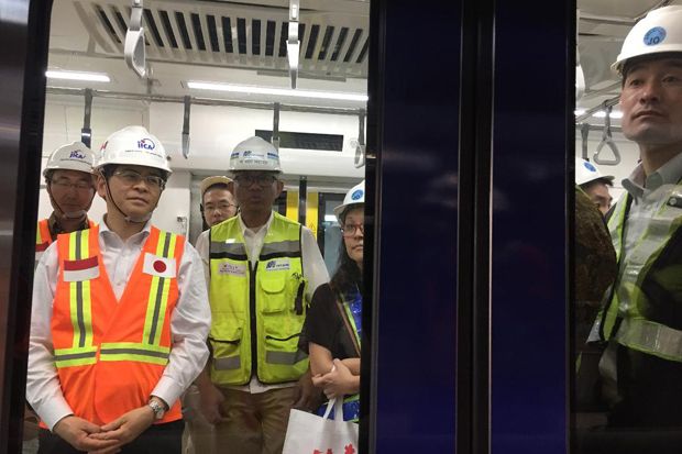 Coba MRT Jakarta, Ini Kesan Menteri Transportasi Jepang