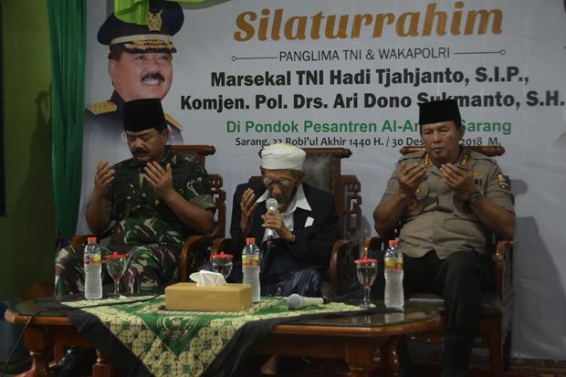Panglima TNI Sambangi PP Al-Anwar Sarang di Jawa Tengah