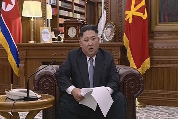Lewat Pidato Tahun Baru, Jong-un Tebar Ancaman pada AS
