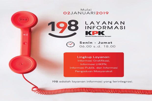 KPK Buka Pengaduan Korupsi Lewat Call Center 198