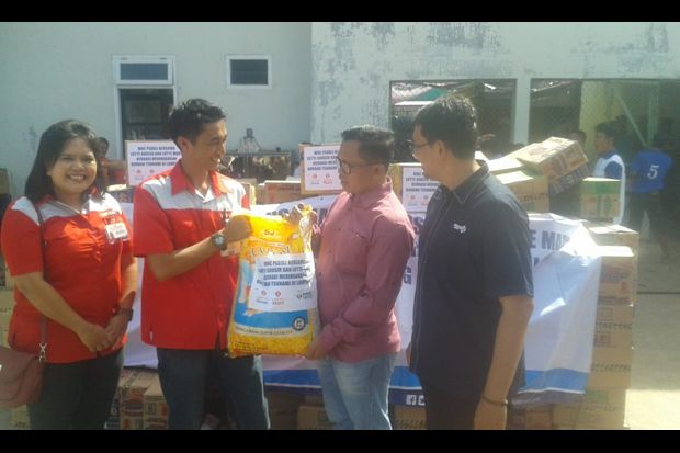 MNC Peduli-Lotte Mart Bantu Korban Tsunami di Kalianda Lampung Selatan