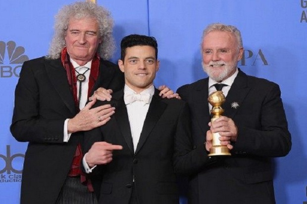 Rami Malek Berterima Kasih ke Freddie Mercury di Golden Globe 2019
