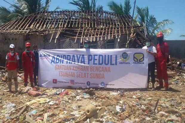 Abipraya Peduli Tak Henti Salurkan Bantuan Korban Tsunami Selat Sunda