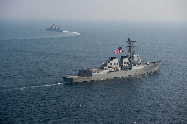 China Protes Penampakan Kapal Perang AS di Laut China Selatan