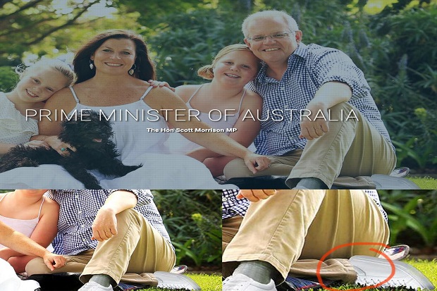 Foto Sepatu Kusamnya Diedit Bersih, PM Australia Diejek