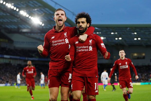 Gol Tunggal Mohamed Salah Tentukan Kemenangan Liverpool atas Brighton