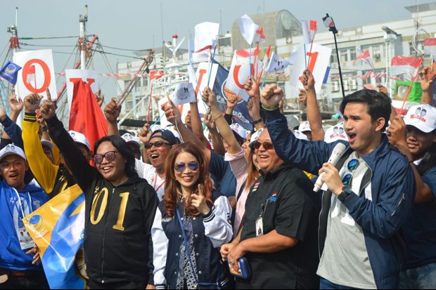 Kumpul di Pelabuhan, WNI di Taiwan Deklarasi Dukung Jokowi-Maruf