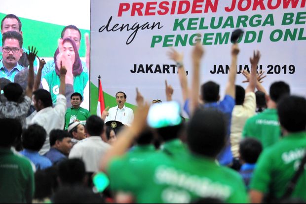 Pengemudi Ojek Online Ucapkan Terima Kasih ke Jokowi