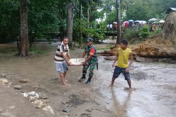 4 Rumah di Kabupaten TTU Tersapu Banjir, Puluhan Lainnya Terendam