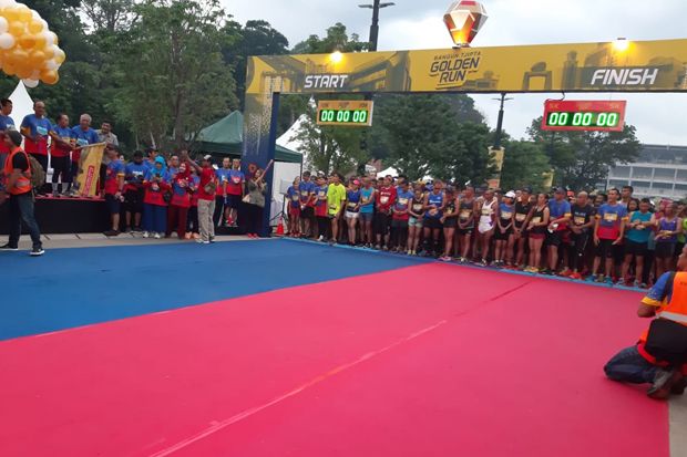 Ribuan Pelari Ikuti Lomba Golden Run 2019 di Senayan
