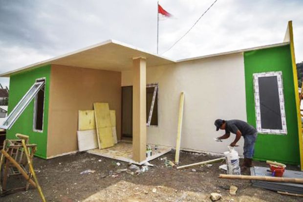BNPB Kerahkan 1.500 TNI-Polri Percepat Pembangunan Rumah