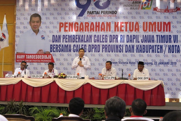 Beri Pembekalan di Tulungagung, HT: Caleg Turun Menangkan Pemilu 2019