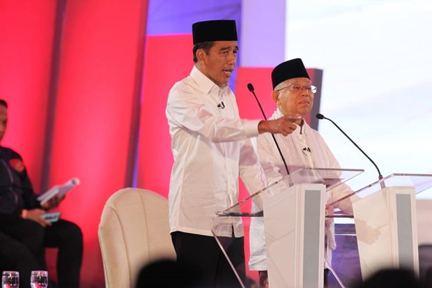 Puskaptis: Elektabilitas Jokowi-Maruf Ungguli Prabowo-Sandi