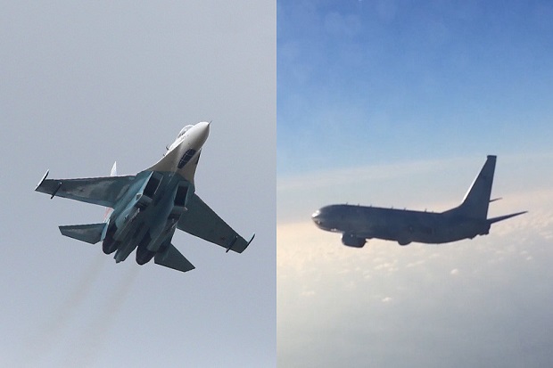Jet Tempur Su-27 Rusia Cegat Pesawat Mata-mata AS di Baltik