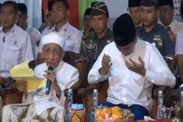 Viral Video Mbah Moen Bacakan Doa, Ini Klarifikasi Kubu Jokowi-Maruf