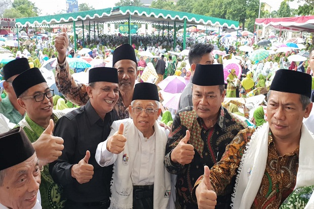 KH Maruf Amin Sebut Berbagi Tugas Gaet Segmen Pemilih dengan Jokowi
