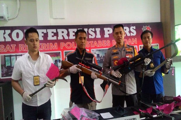 Pengeroyokan Ormas, 4 Pemuda Diringkus Polrestabes Medan