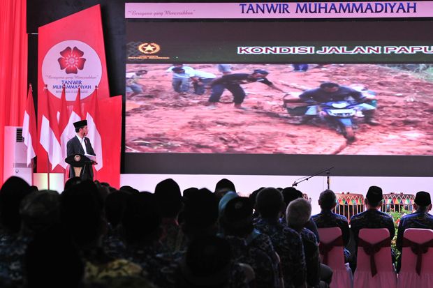 Hadiri Sidang Tanwir Muhammadiyah, Jokowi Jelaskan Soal Infrastruktur