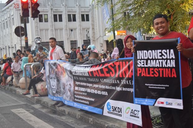 Relawan Jogja Gelar Aksi Indonesia Selamatkan Palestina