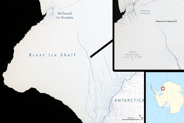 Gunung Es Seukuran 2 Kali New York Dikhawatirkan Lepas dari Antartika