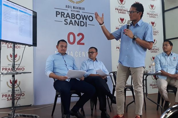 Prabowo-Sandi Beberkan Penyumbang Dana Kampanyenya
