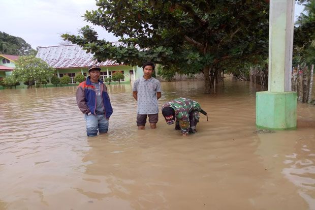 Air Sungai Meluap, Ratusan Rumah di Merangin Jambi Terendam