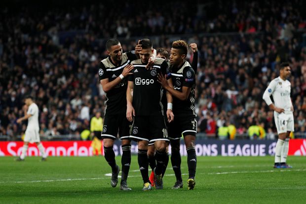 Comeback, Ajax Usir Real Madrid dari Liga Champions