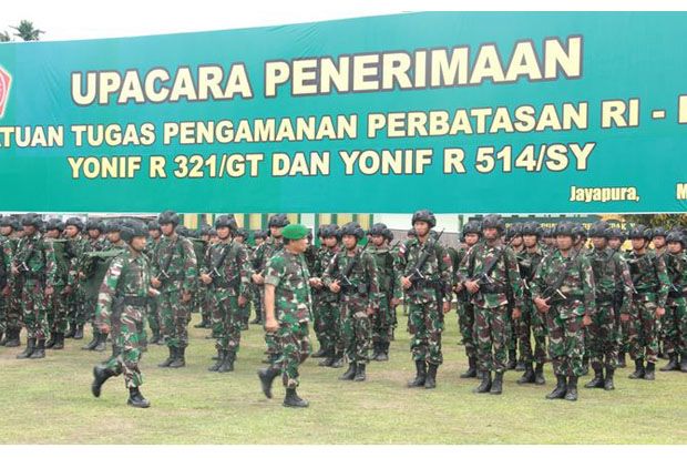 2 Batalyon Pasukan Raider Kawal Proyek Jembatan di Nduga Papua