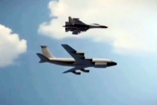 Jet Su-27 Rusia Kejar dan Cegat Pesawat Mata-mata AS, Ini Videonya