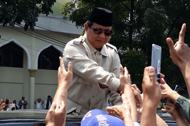 Tiba di Kantor Persis, Prabowo Diteriaki Presiden