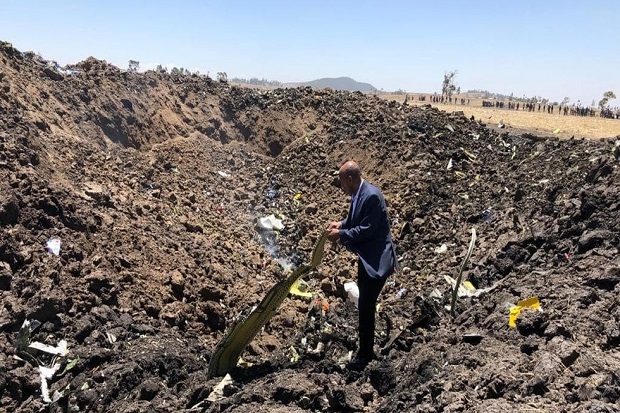 Ethiopian Airlines Belok Tak Menentu, Terbakar, lalu Meledak