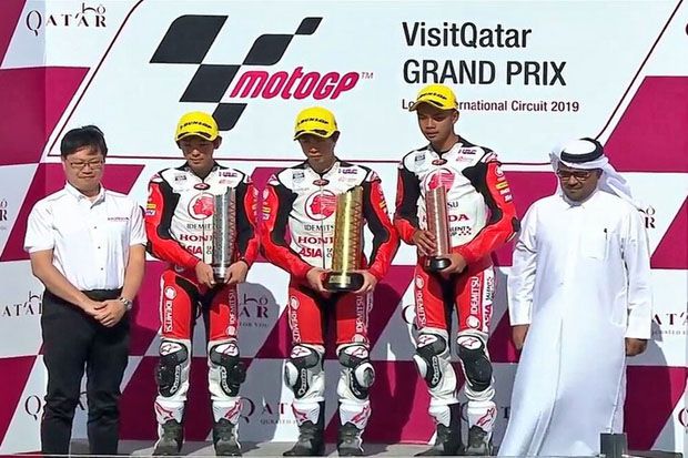 Kibarkan Merah Putih di ATC Qatar, Pertanda Positif buat Pembalap Binaan AHM