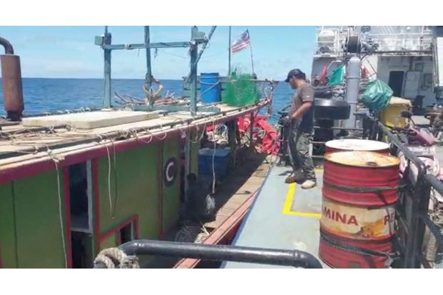 KKP Tangkap Kapal Berbendera Malaysia di Laut Natuna Utara