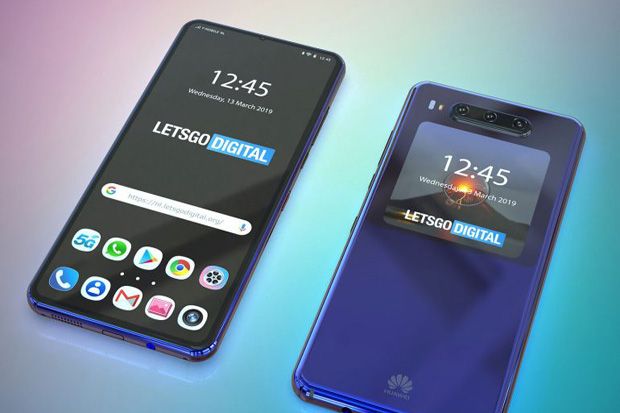 Render Huawei Mate 30 yang Bocor Ungkap Desain Dual-Display