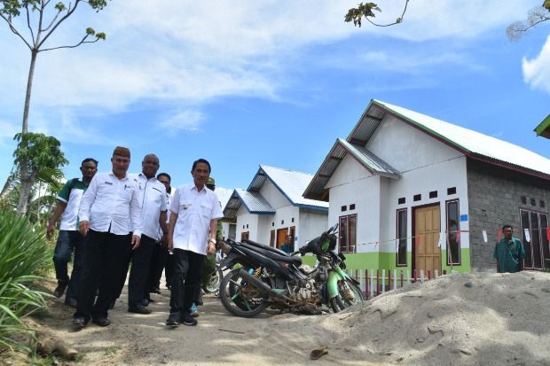 Bupati Nelson Resmikam 75 Unit Rumah Program BSPS di Kecamatan Mootilango