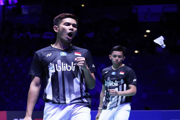 Ganda Putra Indonesia Pastikan Tempat di Semifinal Swiss Terbuka