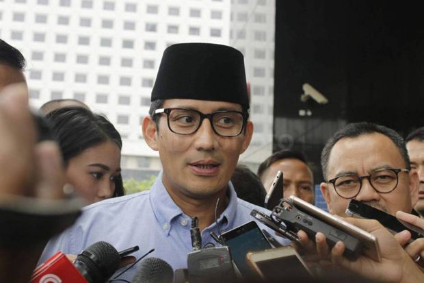 Siap Berdebat, Sandiaga Uno Anggap Maruf Amin Bukan Lawan