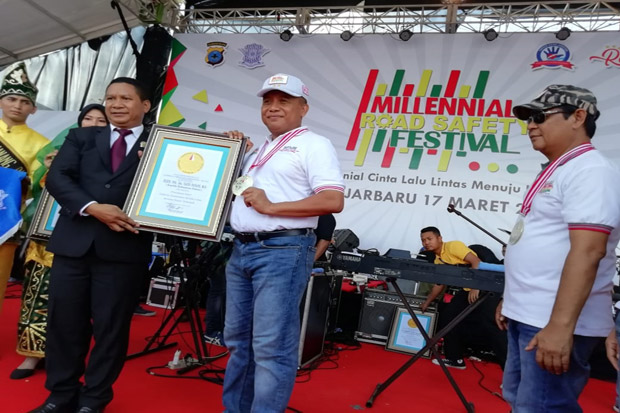 Millennial Road Safety Festival Pecahkan Lima Rekor MURI di Kalsel